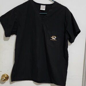 College Scrubs, Logo Design on Pocket, Size Med.